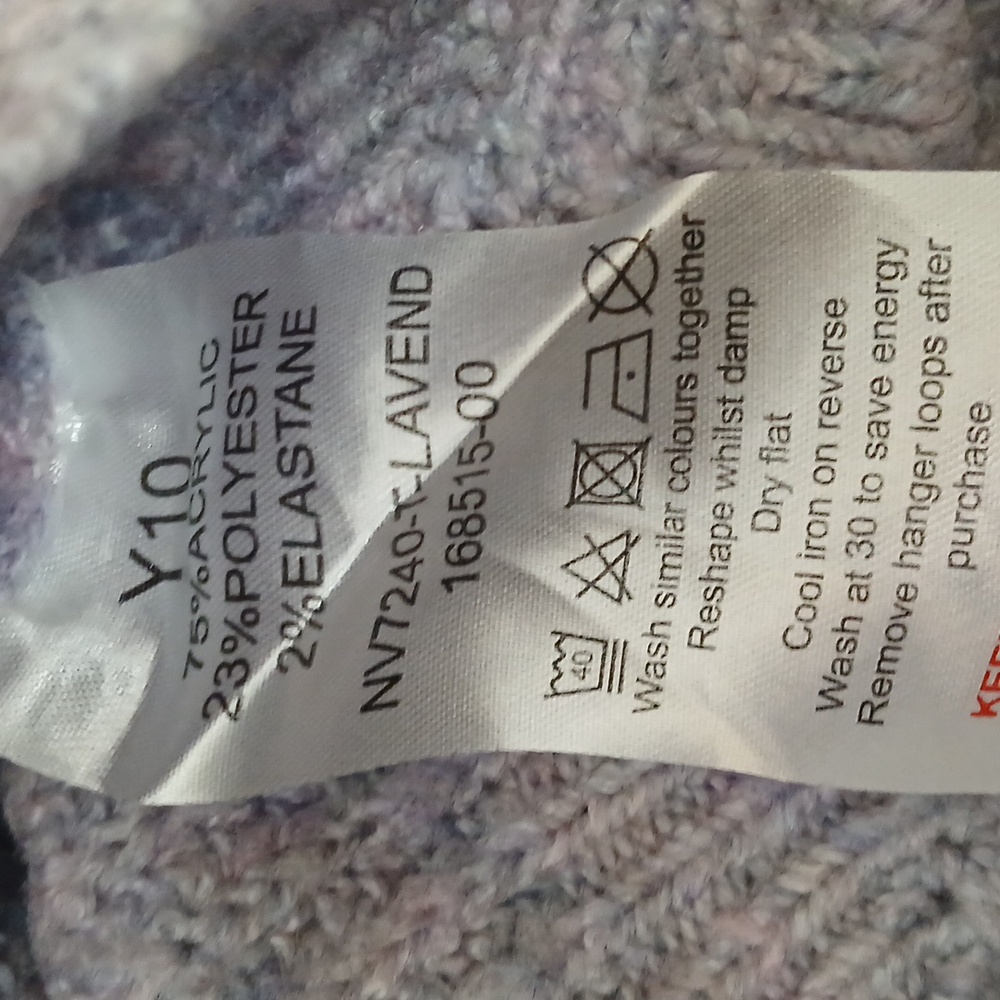 Cupcake clothing LTD Purple Longsleeve youth sweater size youth 10 EUC - Picture 6 of 6